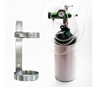Kanduo Chariot à Bouteilles Support de Rangement Mural for Bouteilles d'oxygène en Acier Inoxydable, capacité de 2 L, for Laboratoire/Atelier(1pack)