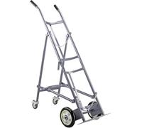 Kanduo Chariot à Bouteilles Support de réservoir de Bouteilles de gaz Pliable en Acier de 39,4 Pouces for Laboratoire/école, Support Fixe for Bouteilles de gaz intérieures et extérieures(Grigio)