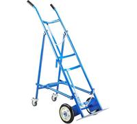 Kanduo Chariot à Bouteilles Support de réservoir de Bouteilles de gaz Pliable en Acier de 39,4 Pouces for Laboratoire/école, Support Fixe for Bouteilles de gaz intérieures et extérieures(Blu)