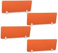 KanDuo Cloison de séparation Acoustique for Bureau, 4 pièces, for réduire Le Bruit et Les Distractions visuelles, for la Maison, Le Bureau ou la Salle de Classe.(Orange,30X100CM)