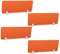 KanDuo Cloison de séparation Acoustique for Bureau, 4 pièces, for réduire Le Bruit et Les Distractions visuelles, for la Maison, Le Bureau ou la Salle de Classe.(Orange,30X80CM)