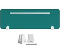 KanDuo Cloison de séparation de Bureau, Panneau Acoustique Amovible avec 2 Clips for Bureaux, salles de Classe, bibliothèques(Green-b,30X120CM)