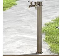 Kanduo colonne d'arrosage vertical Colonne d'eau extérieure en acier inoxydable, bouche d'incendie de jardin rétro for l'irrigation et le lavage voiture, distributeur vertical monté au sol(Black a)