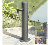 Kanduo colonne d'arrosage vertical Fontaine verticale de colonne d'eau jardin d'acier inoxydable 304, bouche d'incendie extérieure robinet d'antigel avec la serrure(86x13cm)