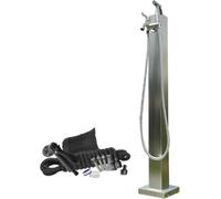 Kanduo colonne d'arrosage vertical Robinet de colonne d'eau extérieur en acier inoxydable antigel avec pistolet pulvérisateur, robinet jardin autoportant 95 cm