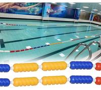 KanDuo Corde séparatrice de sécurité pour Piscine Cordes de Piscine avec bouées, séparateurs de couloirs avec Crochets for l'entraînement et Les compétitions de Natation(10m/32.8ft)