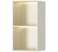 Kanduo Douche de Niche encastrée for Rangement de Salle de Bain, Armoire de Rangement Murale, avec lumière LED, for Rangement de Salle de Bain(Bianco,70x28x12.5cm)