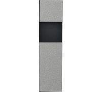 Kanduo Douche en Acier Inoxydable, étagère de Douche encastrée Simple avec lumière LED, Niches à étagère Unique, Niche Verticale étanche à l'eau(Black,A-22.4x74.5x14cm)
