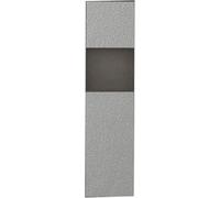 Kanduo Douche en Acier Inoxydable, étagère de Douche encastrée Simple avec lumière LED, Niches à étagère Unique, Niche Verticale étanche à l'eau(Grigio,A-22.4x74.5x14cm)
