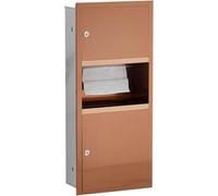 Kanduo Étagères de Niche de Douche en Acier Inoxydable, Niche Verticale encastrée, Niche de Salle de Bain Moderne, boîte rectangulaire for Le Rangement de la Salle de Bain(Brass-34x14x75cm)