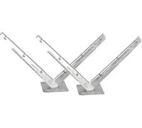 Kanduo Fil barbelé 1 paire de supports en V en fil de rasoir, antirouille et durables, for treillis métallique de clôture à cage en bobine