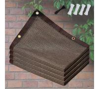 KAnduo Filet D'Ombrage 4x4 4x5 4x6 4x8 4x10m Tissu D'Ombrage, Serres Filet Coupe-Vent avec Oeillets, ClôTure De Protection, Toile D'Ombrage avec ŒIllets Et Liens(4X5m)