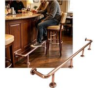 Kanduo Kit de Repose-Pieds pour Bar Garde-Corps de Pied de Barre Robuste fixés au Mur, Kit de Rail de Pied de Barre for comptoir de café de Cuisine de Restaurant