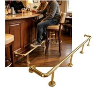 Kanduo Kit de Repose-Pieds pour Bar Garde-Corps de Pied de Barre Robuste fixés au Mur, Kit de Rail de Pied de Barre for comptoir de café de Cuisine de Restaurant