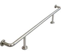 Kanduo Kit de Repose-Pieds pour Bar Kit de Repose-Pieds de Barre en Acier Inoxydable, for intérieur, Barres Robustes, Garde-Corps Mural for Restaurant, Cuisine, café(Silver,2.5M/8.20FT)