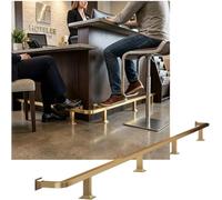 Kanduo Kit de Repose-Pieds pour Bar Kit de Repose-Pieds de Barre Moderne, Barres en Acier Inoxydable, Rails en métal, for Restaurant, Cuisine, café, bibliothèque