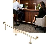 Kanduo Kit de Repose-Pieds pour Bar Kit de Repose-Pieds de Barre Mural, Barres d'intérieur, Rails de Pieds for Restaurant, Cuisine, bibliothèque(Champagne Gold,5.0M/16.40FT)
