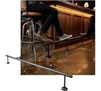 Kanduo Kit de Repose-Pieds pour Bar Rail de Pied de Barre en Acier Inoxydable, Barres Robustes et résistantes à l'usure, for comptoir de réception de bibliothèque de café