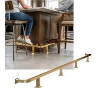 Kanduo Kit de Repose-Pieds pour Bar Rail de Pied de Barre Robuste for Barres en Acier Inoxydable intérieures et extérieures, Kit de Rails de Pieds for comptoir de réception