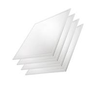 KanDuo Lot de 4 plafonniers LED 2x2, 40 W, ultra-minces, à intensité variable, éclairage périphérique