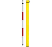 Kanduo Mât de levé en aluminium Tige d'enquête télescopique en aluminium à prisme, tige de construction réglable for l'arpentage la station totale avec sac rangement(200cm/78.74in)