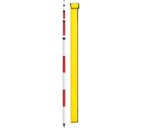 Kanduo Mât de levé en aluminium Tige d'enquête télescopique en aluminium à prisme, tige de construction réglable for l'arpentage la station totale avec sac rangement(500cm/196.85in)
