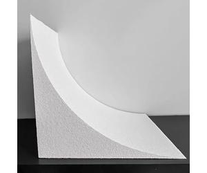 Kanduo moulure arrondie décorative Cadre de porte cintrée DIY for murs, moulures de porte cintrées préfabriquées, moulures d'angle arrondies, ensemble de 2(46x46x46cm/18.1x18.1x18.1")