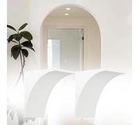 Kanduo moulure arrondie décorative Ensemble de 2 portes intérieures cintrées, en mousse, avec architraves décoratives incurvées, adaptées aux cuisines et aux balcons(18x18x18cm/7.1x7.1x7.1")