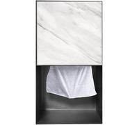 Kanduo Niche de Douche en Acier Inoxydable, Rangement encastré for Salle de Bain, Inserts Cubby, Porte-shampooing, étagère encastrée(Grigio)