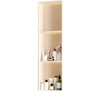 Kanduo Niche en Acier Inoxydable, Aucun carrelage requis Niches avec étagères Niches de Rangement for Salle de Bain, for Salon, Cuisine, espaces publics(Bianco,28x90cm)