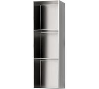 Kanduo Niche encastrée for Douche de Salle de Bain, étagère de Douche rectangulaire étanche et étanche, étagère de Rangement encastrée(Grigio,28x90x12.5cm)