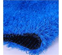 Kanduo Pelouse synthétique Gazon Artificiel synthétique, Tapis de Gazon extérieur, Tapis de Faux Gazon Bleu découpable for terrains de Jeux de Bricolage pelouse de Jardin(50x200cm)