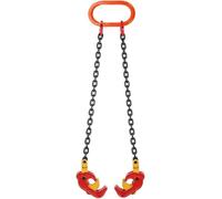 Kanduo Pince pour dalles de marbre Chaîne de levage à double griffe de 1 tonne, adaptée aux élingues de fûts sur les accessoires de levage de grues/chariots élévateurs(B)