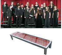 Kanduo Plateforme de scène portable Colonnes de chorale portables, plates-formes de scène à un seul niveau, faciles à assembler, adaptées aux concerts et à divers événements