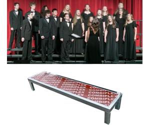 Kanduo Plateforme de scène portable Colonnes de chorale portables, plates-formes de scène à un seul niveau, faciles à assembler, adaptées aux concerts et à divers événements