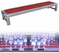 Kanduo Plateforme de scène portable Colonnes de chœur commerciales, plates-formes de chœur à plusieurs niveaux, podiums polyvalents adaptés aux représentations de groupe et aux événements