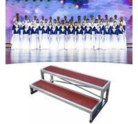 Kanduo Plateforme de scène portable Marches de chorale modulaires, plates-formes en contreplaqué et en acier galvanisé, for concerts, cérémonies de remise de prix et représentations chorales