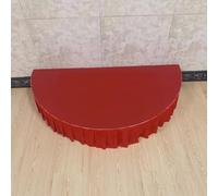 Kanduo Plateforme de scène portable Plate-forme de scène semi-circulaire (avec tapis et plinthes), petite plate-forme portable for spectacles de danse et de chant(Red-b,120x60cm (47.2x23.6in))