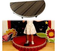 Kanduo Plateforme de scène portable Plateforme de scène de chant et de danse for enfants, petite scène semi-circulaire for événements/représentations, portable(Dia 120cm (47.2in) H15cm (6in))