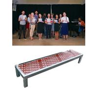 Kanduo Plateforme de scène portable Pupitre de chorale portable, une plateforme mobile for chorales, événements de groupe, mariages et spectacles(1 Level)