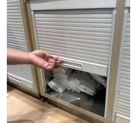 Kanduo Portes de placard à panneaux Kit de porte tambour for petite armoire commerciale, bacs de rangement for appareils en plastique rabattables for cuisine/camping-car/magasins/comptoirs(60x80cm)