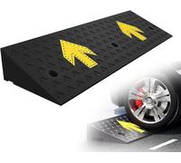 Kanduo Rampes en Caoutchouc Rampe d'accès en Caoutchouc for véhicules, Rampe de seuil 4 à 7 Pieds Haut, Panneau d'entrée Mobile antidérapant(100cmx30cmx13cm)