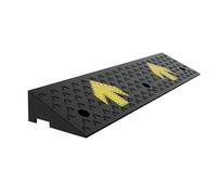 Kanduo Rampes en Caoutchouc Rampe d'accès for Fauteuil Roulant à Fentes avec Fixations à vis, antidérapante, Durable, pré-percée, adaptée à Tous Les Types de rampes(94 * 23 * 6CM/37 * 9 * 2.3in)