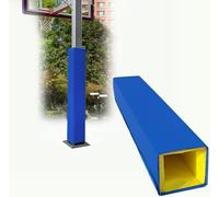 Kanduo Tapis de Poteau carré à Enceinte complète, 180 cm de Haut, Tapis de Panier de Basket-Ball, adapté aux abris de Voiture, garages et sous-sols(Blu,15 * 15cm/5.9 * 5.9in)