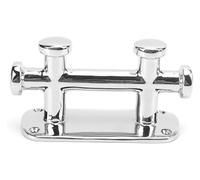 KanDuo Taquet d'amarrage Double croisé for Bateaux, Robuste, en Acier Inoxydable 316, 14,5 x 8,4 cm, for Yachts, vedettes et de pêche