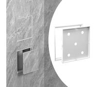 Kanduo Trappe d'accès pour la plomberie Couvercle de panneau d'accès étanche en PVC for mur carrelé, plaque décorative de porte d'accès de plomberie Invisible(Bianco,120x120mm(4 3/4"x4 3/4"))