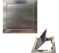 Kanduo Trappe d'accès pour la plomberie Panneau d'accès en acier inoxydable 304, pousser for ouvrir, couvercle de trou mural for trappe d'accès, extérieur et intérieur(30x30cm(12x12in))