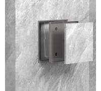 Kanduo Trappe d'accès pour la plomberie Panneau d'accès for carrelage mural dissimulé, couvercle de trou mural for plomberie/câbles électriques/câblage, facile à installer(Grigio,12x12cm/4.7x4.7in)