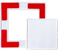 Kanduo Trappe d'accès pour la plomberie Petit couvercle de panneau d'accès en plastique auto-adhésif, porte d'accès blanche à clipser for mur/plafond de salle de bain(120x120mm (4.7x4.7in))