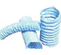 Kanduo Tuyau de Drainage du Sol perforé Tuyau de Drainage ondulé Flexible et Extensible avec Fil d'acier intégré, for allées Souterrain(7.m)